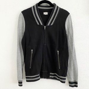 Madewell Varsity Zip Front Bomber Jacket